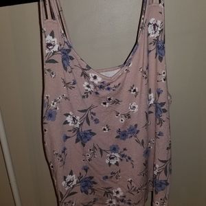 American Eagle Tank L Floral Pink